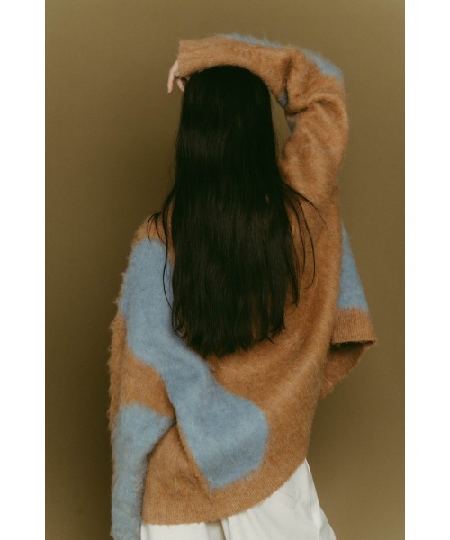 Knuth Marf（クヌースマーフ）の「Vneck cardigan(unisex)（ニット/セーター・レディース・ブラウン/キャメル/ブラック・FREE）」の21枚目の写真