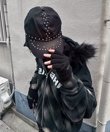 DIG YOUR OWN GRAVE（ディグユアオウングレイブ）の「【DIG YOUR OWN GRAVE】SILENT CROSS CAP / 【ディグユアオウングレイブ】スタッズキャップ（キャップ）」