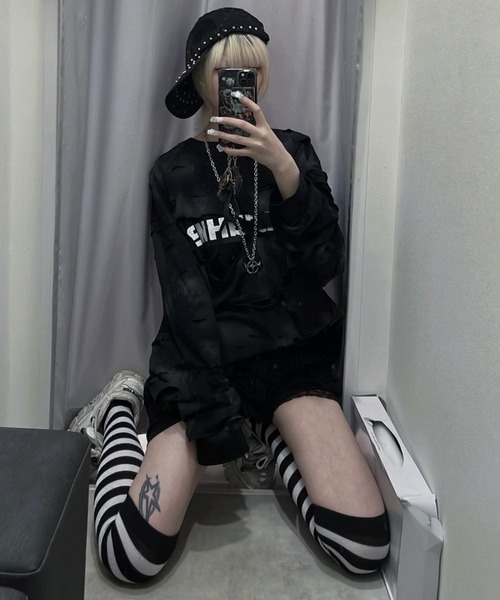 DIG YOUR OWN GRAVE（ディグユアオウングレイブ）の「【DIG YOUR OWN GRAVE】SILENT CROSS CAP / 【ディグユアオウングレイブ】スタッズキャップ（キャップ・メンズ・ブラック・ONE SIZE）」の17枚目の写真