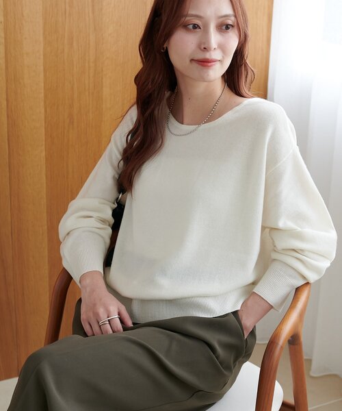 ウールカシミア前後2WAYプルオーバー（ニット/セーター）｜DISCOAT