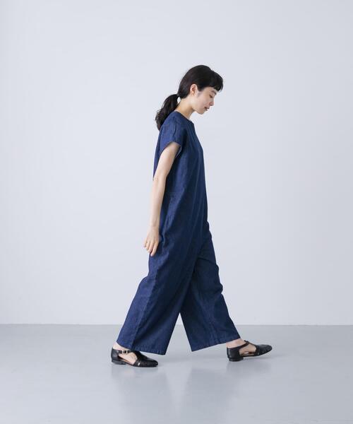 2サイズ展開』デニムワイドオールインワン（その他パンツ）｜か