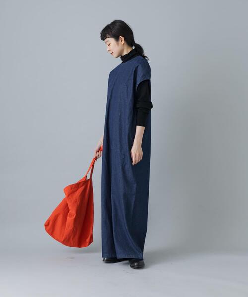 かぐれ（カグレ）の「『2サイズ展開』デニムワイドオールインワン（その他パンツ・レディース・インディゴブルー・0/1）」の9枚目の写真