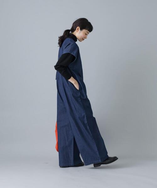 かぐれ（カグレ）の「『2サイズ展開』デニムワイドオールインワン（その他パンツ・レディース・インディゴブルー・0/1）」の11枚目の写真