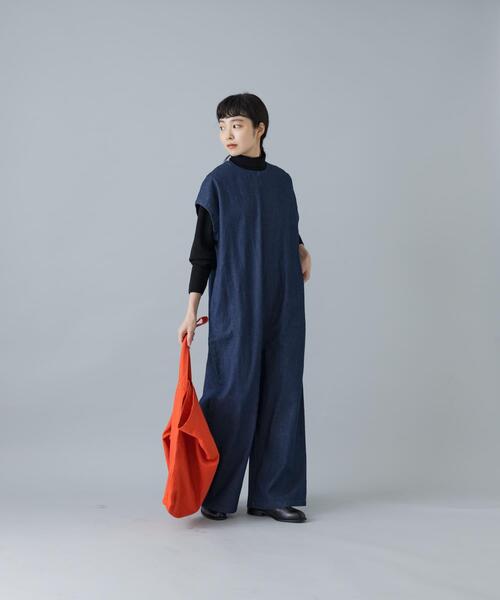 かぐれ（カグレ）の「『2サイズ展開』デニムワイドオールインワン（その他パンツ・レディース・インディゴブルー・0/1）」の13枚目の写真