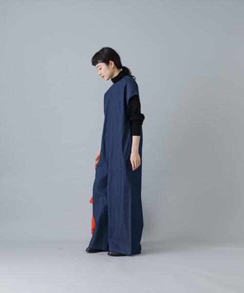 かぐれ（カグレ）の「『2サイズ展開』デニムワイドオールインワン（その他パンツ・レディース・インディゴブルー・0/1）」の14枚目の写真