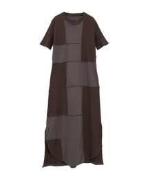 【HL】PATCHWORK RIB DRESS