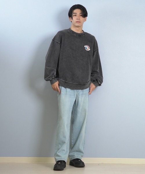 lost(ロスト)の「【限定】lost/ロスト トレーナー/スウェット バックプリント L25F-1103(スウェット・メンズ・グレー/ブラック/ブルーグレー・M/L/XL)」の9枚目の写真