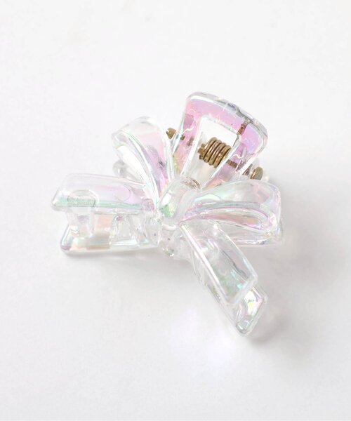 apres les cours（アプレレクール）の「リボン・お花クリアヘアクリップ2個セット（その他ヘアアクセサリー・キッズ・その他11/その他12・FREE）」の3枚目の写真