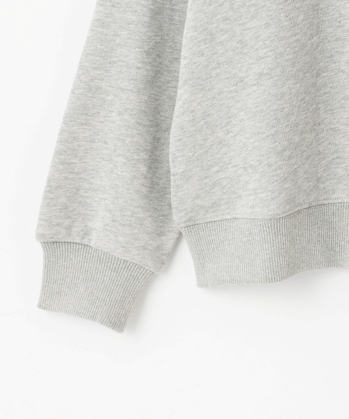 X-girl Stages（エックスガールステージス）の「チェックパッチロゴトレーナー（スウェット・キッズ・オフホワイト/トップグレー/ブラック・140cm/110cm/120cm/100cm/130cm/80ｃｍ/90cm）」の7枚目の写真