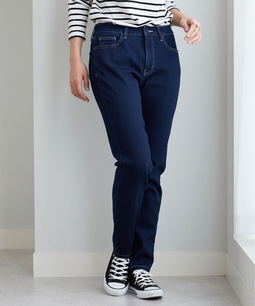 BELLUNA PLUS（ベルーナ）の「やわらかストレッチデニムスリムパンツ７３（その他パンツ・レディース・ネイビー/ライトブルー/ブルー・LARGE/SMALL/X-LARGE/MEDIUM）」の7枚目の写真