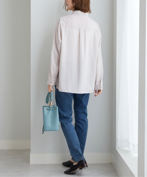 BELLUNA PLUS（ベルーナ）の「やわらかストレッチデニムスリムパンツ７３（その他パンツ・レディース・ネイビー/ライトブルー/ブルー・LARGE/SMALL/X-LARGE/MEDIUM）」の13枚目の写真