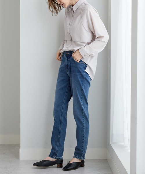 BELLUNA PLUS（ベルーナ）の「やわらかストレッチデニムスリムパンツ７３（その他パンツ・レディース・ネイビー/ライトブルー/ブルー・LARGE/SMALL/X-LARGE/MEDIUM）」の19枚目の写真