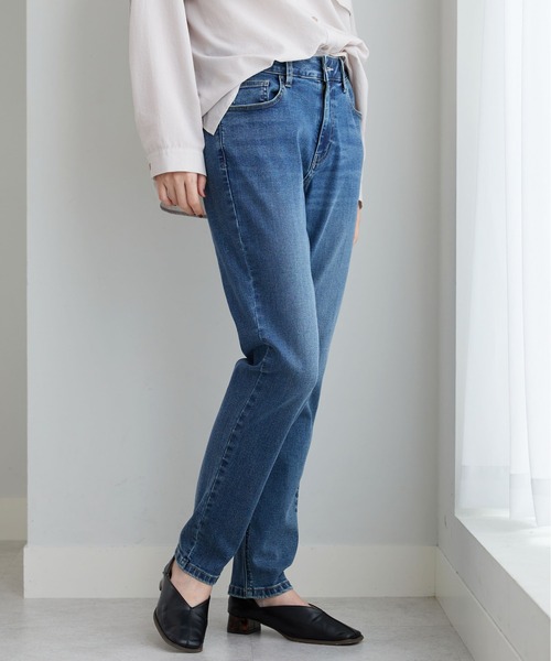 BELLUNA PLUS（ベルーナ）の「やわらかストレッチデニムスリムパンツ７３（その他パンツ・レディース・ネイビー/ライトブルー/ブルー・LARGE/SMALL/X-LARGE/MEDIUM）」の16枚目の写真