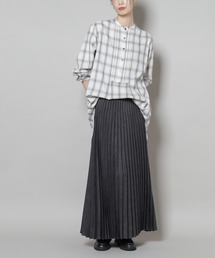 NANO universe（ナノユニバース）の「フェイクスエードプリーツスカート(セットアップ可)（スカート）」