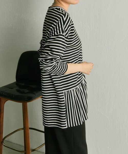 ear PAPILLONNER（イアパピヨネ）の「フリルトップス【SUM1 STYLE】（Tシャツ/カットソー・レディース・ブラック・FREE）」の16枚目の写真