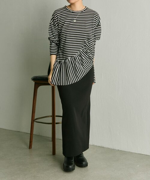 ear PAPILLONNER（イアパピヨネ）の「フリルトップス【SUM1 STYLE】（Tシャツ/カットソー・レディース・ブラック・FREE）」の20枚目の写真