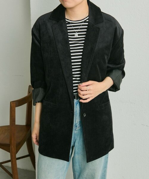 ear PAPILLONNER（イアパピヨネ）の「フリルトップス【SUM1 STYLE】（Tシャツ/カットソー・レディース・ブラック・FREE）」の4枚目の写真