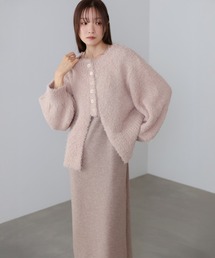 Bab | 【S・Mサイズ展開】前後2WAYニットカーディガン＋ニットキャミワンピース(ワンピース)