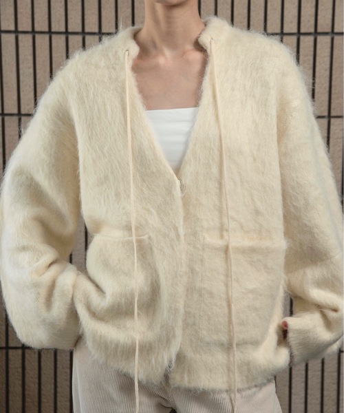 fluffy soft touch knit cardigan / フラッフィーソフトタッチニット