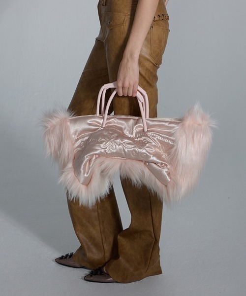 SCULPTOR Fluffy Slouchy Satin Bag シルバー SCULPTOR（スカルプター）の「Fluffy Slouchy Satin Bag