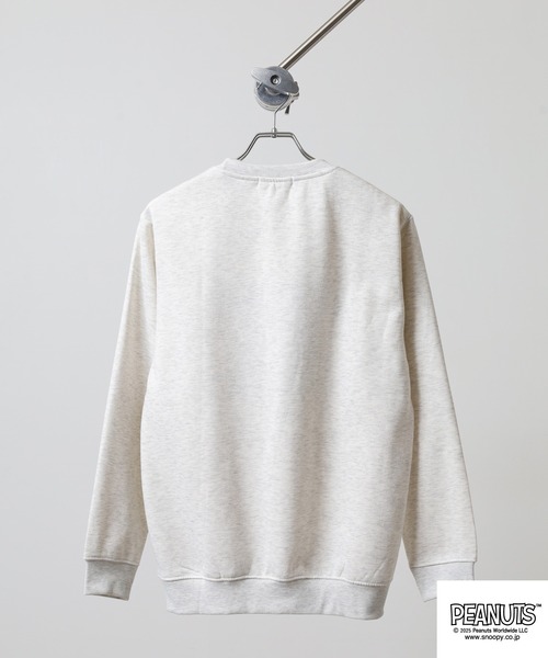 PEANUTS（ピーナッツ）の「PEANUTS 裏起毛トレーナー（スウェット・メンズ・オートミール/グレイッシュブルー・S/M/L/LL/3L/4L）」の8枚目の写真