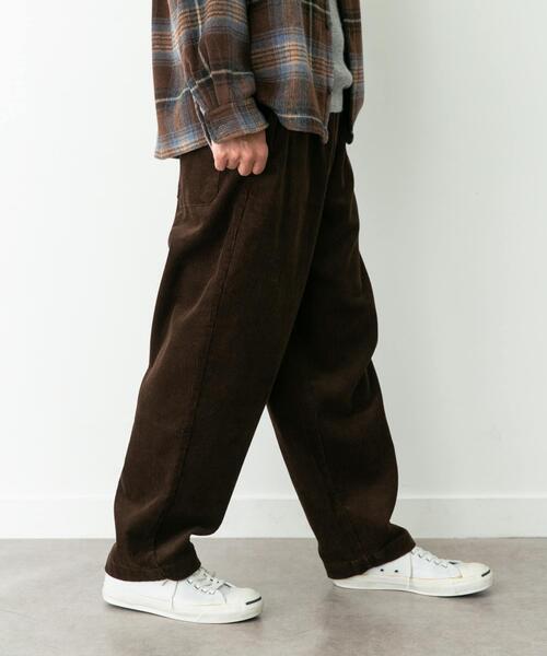 コーデュロイワイドテーパードパンツ（その他パンツ）｜URBAN RESEARCH