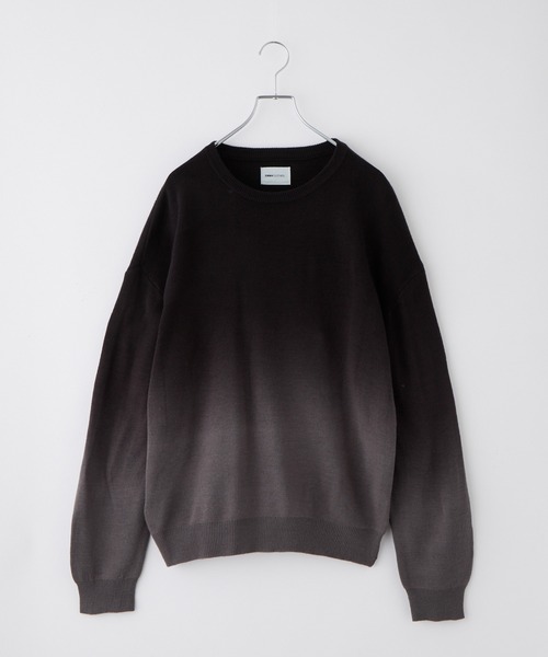 EMMA CLOTHES（エマクローズ）の「ミラノリブグラデーションルーズニットプルオーバー（ニット/セーター・メンズ・グレイッシュベージュ/ブラック/グレー/ネイビー・M/S/L）」の20枚目の写真