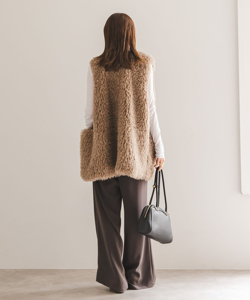 Noble（ノーブル）の「《追加4》シアーテレコロングスリーブプルオーバー（Tシャツ/カットソー・レディース・ブラック/ホワイト・FREE）」の8枚目の写真