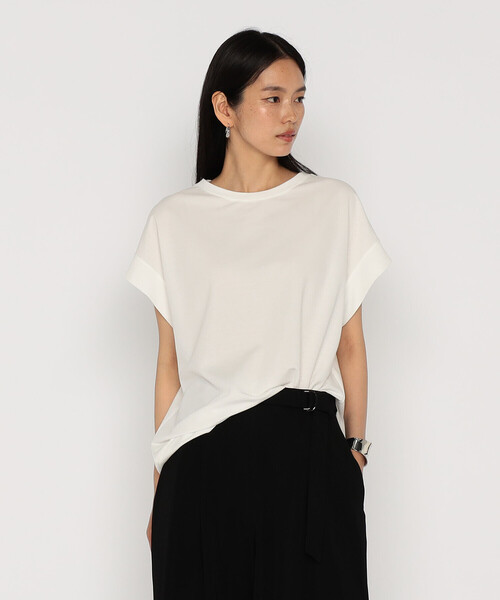 Gabardine K.T(ギャバジンケーティー)の「モックロディ ゆったりプルオーバー(Tシャツ/カットソー・レディース・ホワイト・9号)」の13枚目の写真