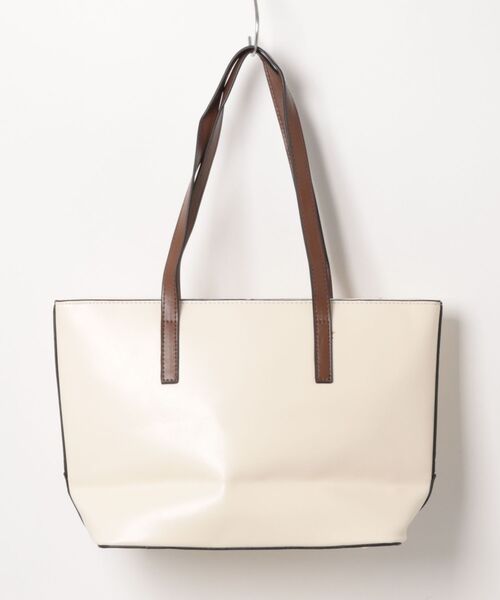 florist(フローリスト)の「レザーライクフロントステッチトートバッグ/ビジネスバッグ(ビジネスバッグ・レディース・オフホワイト/ベージュ/モカ/ブルーグリーン/ブラック/キャメル・FREE)」の17枚目の写真