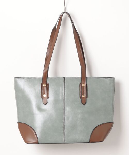 florist(フローリスト)の「レザーライクフロントステッチトートバッグ/ビジネスバッグ(ビジネスバッグ・レディース・オフホワイト/ベージュ/モカ/ブルーグリーン/ブラック/キャメル・FREE)」の20枚目の写真