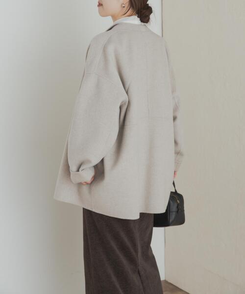 ウールリバーミドルガウンコート（その他アウター）｜URBAN
