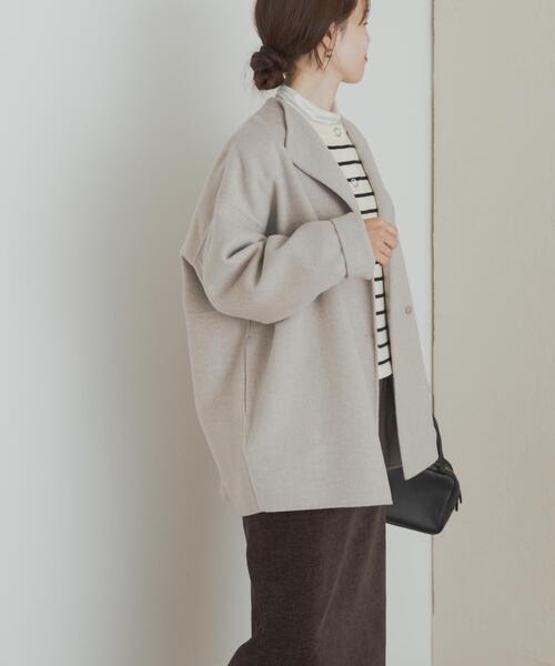 ウールリバーミドルガウンコート（その他アウター）｜URBAN