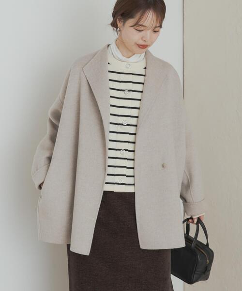 極美品✨アーバンリサーチドアーズ　ウール リバーミドルガウンコート24AWモデル ウールリバーミドルガウンコート（その他アウター）｜URBAN