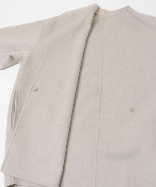 URBAN RESEARCH DOORS（アーバンリサーチドアーズ）の「ウールリバーミドルガウンコート（その他アウター・レディース・チャコールグレー/チェック/ベージュ系その他・MEDIUM）」の15枚目の写真