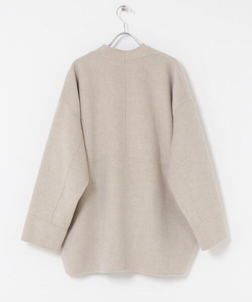 URBAN RESEARCH DOORS（アーバンリサーチドアーズ）の「ウールリバーミドルガウンコート（その他アウター・レディース・チャコールグレー/チェック/ベージュ系その他・MEDIUM）」の16枚目の写真