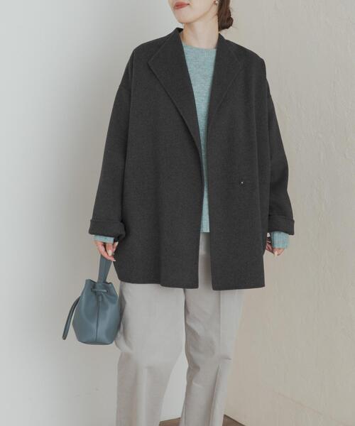 ウールリバーミドルガウンコート（その他アウター）｜URBAN