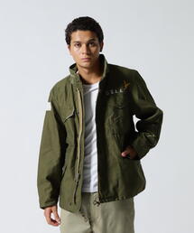 AVIREX(ABbNX)WASHED M-65 EMB CUSTOM JACKET / EHbVh M-65 GuC_[ JX^ WPbg / AVIREX / ABbNX(~^[WPbg)