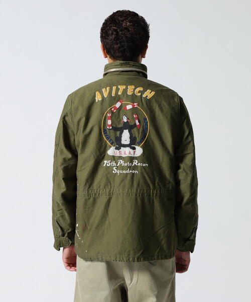 AVIREX(アヴィレックス)の「WASHED M-65 EMB CUSTOM JACKET / ウォッシュド M-65 エンブロイダリー カスタム ジャケット / AVIREX / アヴィレックス(ミリタリージャケット・メンズ・オリーブ系・L/2XL/M/XL)」の7枚目の写真