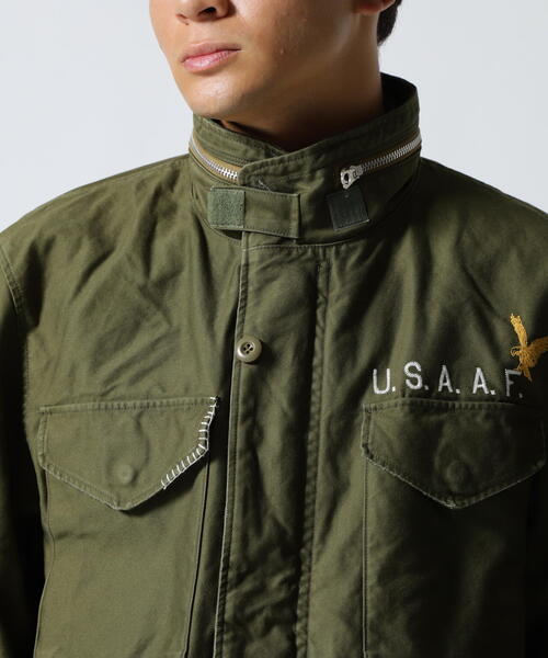AVIREX(アヴィレックス)の「WASHED M-65 EMB CUSTOM JACKET / ウォッシュド M-65 エンブロイダリー カスタム ジャケット / AVIREX / アヴィレックス(ミリタリージャケット・メンズ・オリーブ系・L/2XL/M/XL)」の12枚目の写真