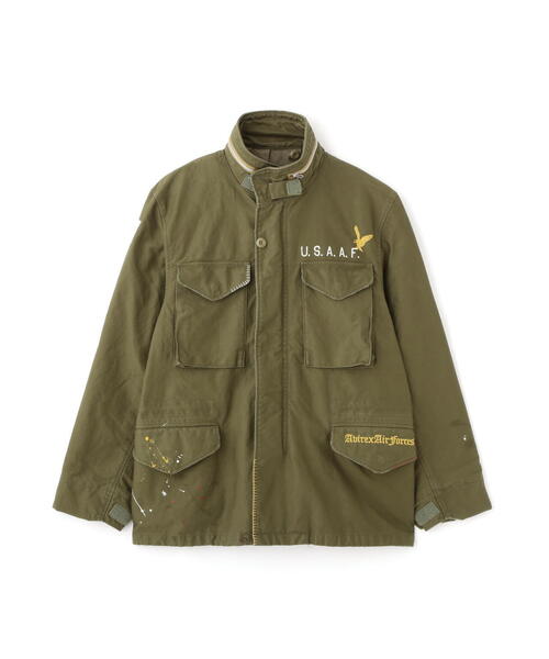 WASHED M-65 EMB CUSTOM JACKET / ウォッシュド M-65 エンブロイダリー