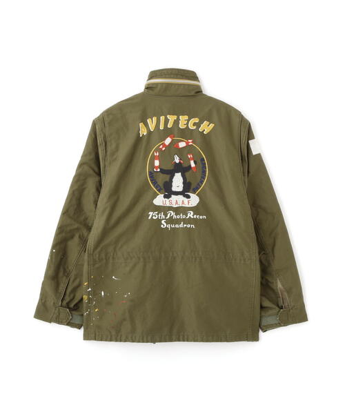 AVIREX(アヴィレックス)の「WASHED M-65 EMB CUSTOM JACKET / ウォッシュド M-65 エンブロイダリー カスタム ジャケット / AVIREX / アヴィレックス(ミリタリージャケット・メンズ・オリーブ系・L/2XL/M/XL)」の15枚目の写真