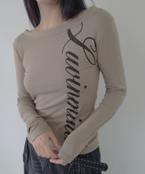 UNE MANSION(ユヌマンション)の「【2025FW新作アイテム】ポイントロゴベーシックカットソー(Tシャツ/カットソー・レディース・ブラック/ホワイト/ベージュ・FREE)」の19枚目の写真