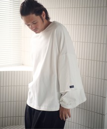 ADAMPATEK/wide boxcut layered long sleeve/ワイドボックスシルエットフェイクレイヤードロンT(AP2524023)
