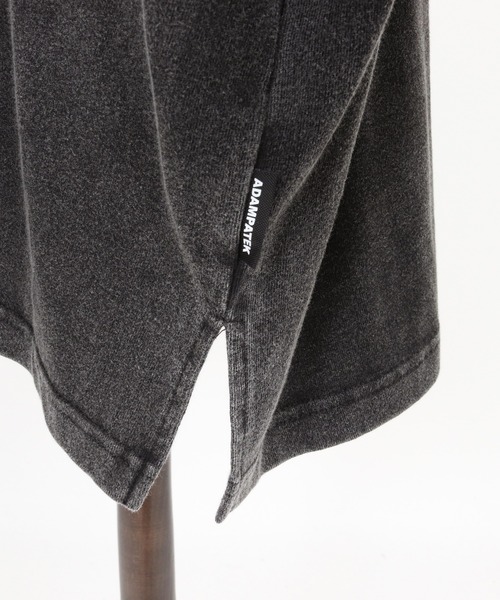 ADAM PATEK(アダムパテック)の「ADAMPATEK/wide boxcut layered long sleeve/ワイドボックスシルエットフェイクレイヤードロンT(AP2524023)(Tシャツ/カットソー・レディース・ブラック/ホワイト・1/2)」の8枚目の写真