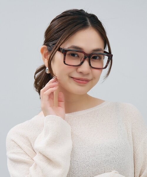 ウェリントン型 メガネ｜マツケリ MAZZUCCHELLI 四角 眼鏡 伊達めがね