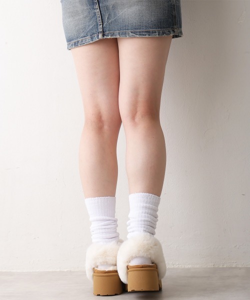 DEMETER(デメテル)の「厚底 デザインソール バックバンド ムートンシューズ(ブーツ・レディース・キャメル/ブラック/ベージュ・LL/L/M)」の9枚目の写真