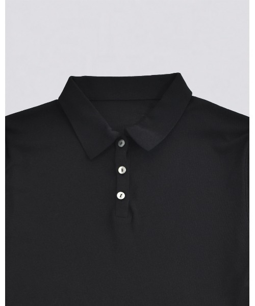 kiehtova（キエトヴァ）の「【kiehtova】SLUB POLO COLLAR TOPS/スラブ ポロカラー トップス（Tシャツ/カットソー・レディース・ブラック/グリーン/ワイン系・FREE）」の16枚目の写真