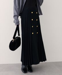 natural couture | 【WEB限定】フロント釦ニットプリーツスカート(スカート)