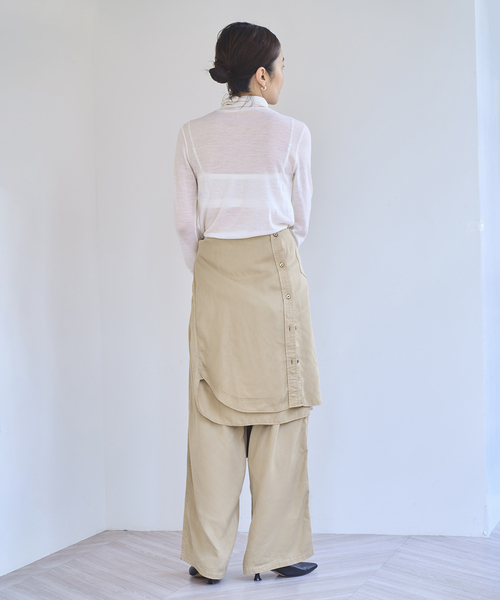 EMILY WEEK(エミリーウィーク)の「《追加》スーパーウール タートルネックシアープルオーバー(Tシャツ/カットソー・レディース・ブルー/ブラック/ホワイト・FREE)」の6枚目の写真